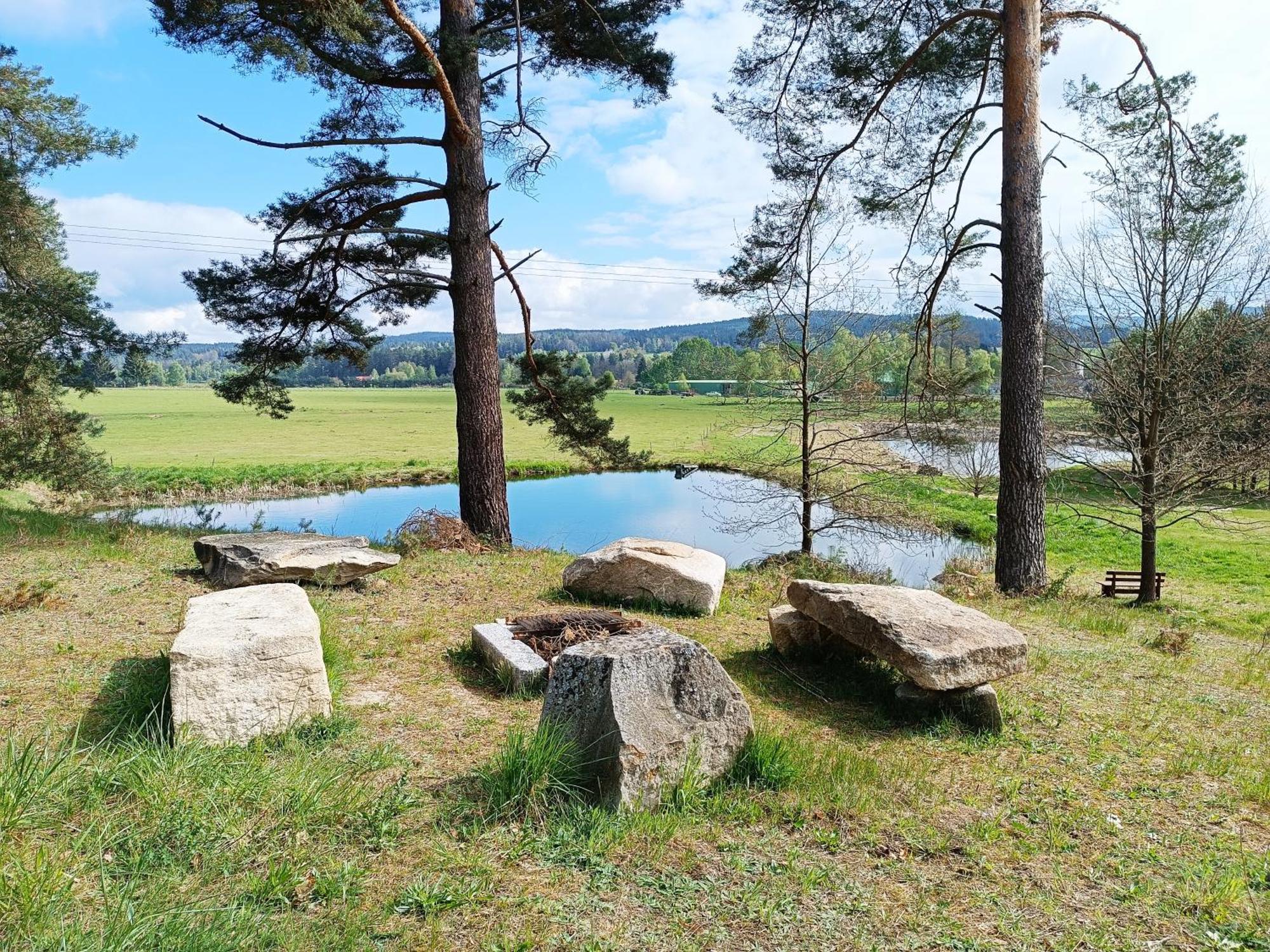 Vila Klidna Lokalita Na Kraji Lesa, Cely Dum S Uschovnu Kol Nová Bystřice Exteriér fotografie